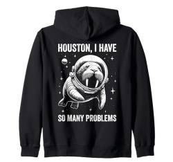 Walrus Dad Mom Space - Houston Problem Walross Kapuzenjacke von Funny Walrus Gift for Men, Women, Dad & Mom