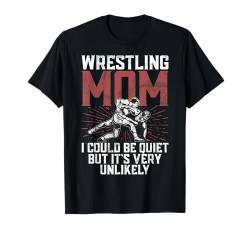 Wrestling Mom Retro Wrestler Frauen Mutter T-Shirt von Funny Wrestling Gifts Women Mother's Day