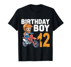 Lustiger 12-jähriger Geburtstag Junge Motocross 12. Geburtstag T-Shirt von Funny bike Birthday