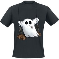 Funshirt T-Shirt - Swing Ghost - M bis 3XL - für Männer - Größe XXL - schwarz von Funshirt