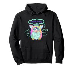 Furby I Need A Nap Sleepy Frog Furby Retro Big Chest Logo Pullover Hoodie von Furby