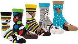 6 Paar Mädchen, Jungen Socken, viele, viele Muster, Schadstoffgeprüft. mit ANTILOCH-GARANTIE (as3, numeric, numeric_27, numeric_30, regular, Lustige Hunde) von FussFreunde