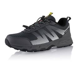 Fusskleidung® Damen Herren Wanderschuhe wasserdichte Trekkingschuhe Grau Weiß EU 43 von Fusskleidung