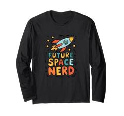 Fun Rocket Future Space Nerd für Kinder Langarmshirt von Future Astronaut Apparel