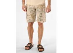 Fynch-Hatton Shorts mit Leinen-Anteil Herren Baumwolle gemustert, beige von Fynch-Hatton