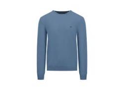 Strickpullover FYNCH-HATTON Gr. L, blau (cloud blue) Herren Pullover mit Logo Stickerei von Fynch-Hatton