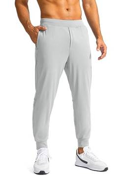 G Gradual Herren-Golf-Jogginghose mit Reißverschlusstaschen, Stretch-Jogginghose, schmale Passform, Trainingshose für Herren, Arbeit und Laufen, Gull Gray, Mittel von G Gradual