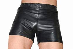 G-Lord-Style Leder Boxershorts Shorts Unterhose Kurze Lederhose Unterwäsche (L) von G-Lord-Style