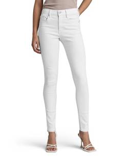 G-Star Damen 3301 Skinny Jeans, Weiß (paper white gd D05175-C258-G547), 29W / 32L von G-STAR