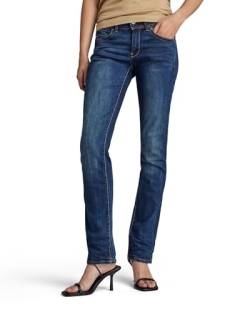 G-STAR RAW Damen Midge Saddle Straight Jeans, Blau (dk aged D02153-6553-89), 28W / 32L von G-STAR RAW