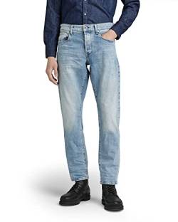 G-STAR RAW Herren 3301 Regular Tapered Jeans, Blau (lt indigo aged 51003-C052-8436), 32W / 34L von G-STAR RAW