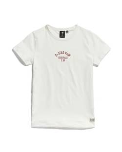 G-STAR RAW Mädchen SS23001 t-shirt ss T-Shirt, Weiß (buff D24973-01-1358), 16 Jahre von G-STAR RAW