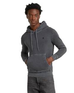 G-Star RAW Men's Overdyed Sweater Hooded Sweatshirt, Schwarz (dk black gd D25103-D688-B564), M von G-STAR