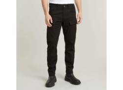 Cargohose G-STAR "Rovic Cargo regular tapered" Gr. 34, Länge 36, schwarz (dk black) Herren Hosen von G-Star Raw