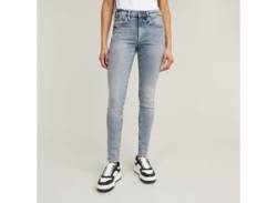 Skinny-fit-Jeans G-STAR "330 Skinny Wmn" Gr. 32, Länge 30, blau (antique faded ripped icecap), Damen, Denim/Jeans, Obermaterial: 98% Baumwolle, 2% Elasthan, Jeans, mit Stretch von G-Star Raw