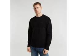 Strickpullover G-STAR "Fisherman Knit" Gr. L, schwarz (dk black) Herren Pullover von G-Star Raw