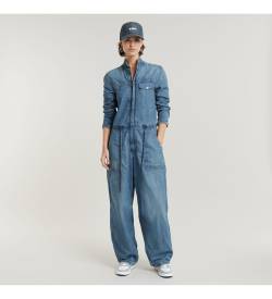 G-Star für Damen. D25300-D777-G794 Blauer Cocoon-Overall (XXS), Lässig, Denim, Langarm, Bio-Baumwolle, Nachhaltig von G-Star