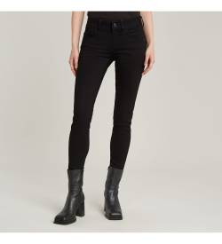 G-Star für Damen. D25522-D837-A810 Jeans Lynn Mid Skinny schwarz (29/32), Lässig, Baumwolle, Denim von G-Star