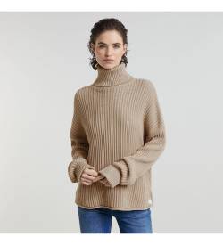 G-Star für Damen. D25753-D496-B736 Loose Turtle Pullover braun (XS), Lässig, Langarm, Bio-Baumwolle, Nachhaltig von G-Star