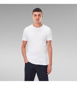 G-Star für Herren. D07205-124-110 Pack 2 T-Shirts Base weiß (M), Lässig, Baumwolle, Kurzarm von G-Star