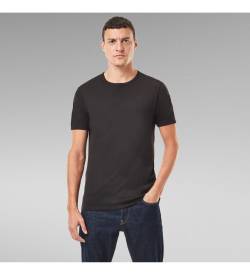 G-Star für Herren. D07205-124-990 Pack 2 T-Shirts Base schwarz (M), Lässig, Baumwolle, Kurzarm, Bio-Baumwolle, Nachhaltig von G-Star