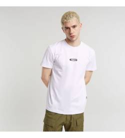 G-Star für Herren. D25093-C784-G932 Fotodruck-T-Shirt weiß (L), Lässig, Kurzarm, Bio-Baumwolle, Nachhaltig von G-Star