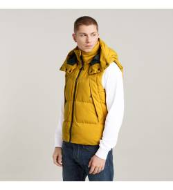 G-Star für Herren. D25346-D518-8171 G- Whistler Padded Hooded Vest 2.0 gelb (XS), Lässig, Polyester, Recyceltes Polyester, Nachhaltig von G-Star