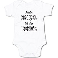 G-graphics Kurzarmbody Mein Onkel ist der Beste Baby Body mit Spruch / Motiv / Aufdruck • für/von Tante & Onkel von G-graphics