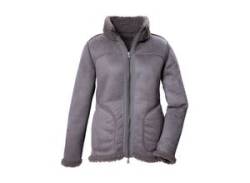 Wendejacke G.I.G.A. DX BY KILLTEC "GW 62 WMN JCKT" Gr. 38, grau (stein), Damen, 100% Polyester, Jacken von G.I.G.A. by Killtec