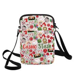 G2TUP Casino Gambling Crossbody Bag Casino Lover Gift Casino Stash Shoulder Bag Lucky Casino Merch, Casino Stash Cb von G2TUP