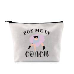 G2TUP Kosmetiktasche mit Aufschrift "Put Me In Coach", Film-Fans, Kosmetiktasche, Film-Merch, Jim C-Fan, Geschenk, Put Me In Coach MB von G2TUP