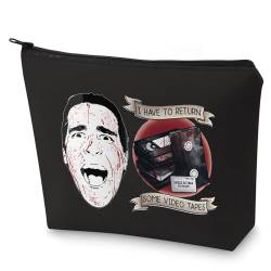 G2TUP Patrick Bateman Make-up-Tasche, Patrick Bateman Fans, Geschenk "I Have To Return Some Videotaper", Psycho, Reißverschluss, Patrick Bateman Merch, Muss sich verdrehen, 无 von G2TUP