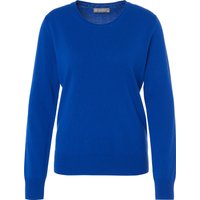 GALERIA Seide-Cashmere Pullover "Madrid", Rundhals, für Damen, blau, 34 von GALERIA
