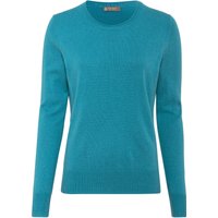 GALERIA Seide-Kaschmir Pullover "Madrid", Rundhals-Ausschnitt, für Damen, türkis, 44 von GALERIA