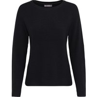 GALERIA Seide-Kaschmir-Strickpullover, Rippblende, für Damen, schwarz, 42 von GALERIA