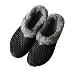 GALPADA 1 Paar Hausschuhe aus Baumwolle Plüschhausschuhe für Erwachsene Frauen-Slide-Sandalen warm Hausschuhe warm Slippers Haushaltspantoffeln männliche Hausschuhe Sohlenmaterial: Eva von GALPADA