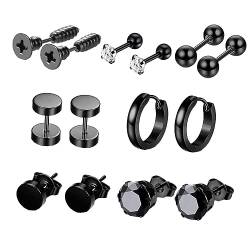 GALPADA 14St Ohrring-Set für Männer Daith-Ohrringe Kreuz baumelnde Ohrringe Ohr Zubehör punk ohrringe herrengeschenkidee Schwarze Kreuzohrringe Ohrstecker Schmuck für Ohrpiercings Ohrhaken von GALPADA