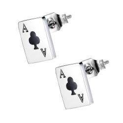 GALPADA 3 Paare Poker-Ohrringe lustiger Ohrstecker Gothic-Ohrringe Damen Ohrringe kolczyki damskie poker ohrringe Kartenspielen Ohrstecker-Dekor Ohrschmuck für Mädchen Stahl von GALPADA