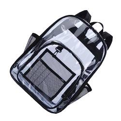 GALPADA Transparenter Rucksack Transparenter Rucksack Reise Organizer Taschen Modischer Rucksack Für Damen Outdoor Rucksack Studenten Schultasche Stilvoller Rucksack von GALPADA