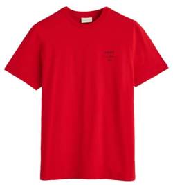 GANT Herren LOGO SCRIPT SS T-SHIRT, RUBY RED, XL von GANT