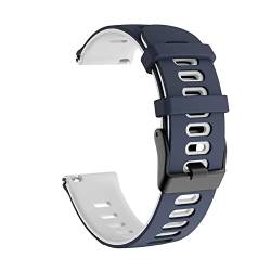 GANYUU Silikon-Armband für Garmin Venu 2/Vivoactive 3 4 45 mm/Venu Sq/Forerunner 245, Zubehör, austauschbares Armband, 22 mm, Achat von GANYUU