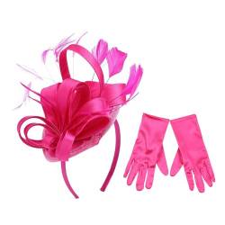 Fascinator Hüte Fascinator Blumen Stirnband Federn Party Hochzeit Haarspangen Für Damen Fascinator Hüte Sets Für Damen von GAOINTELL