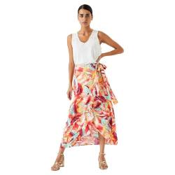 Garcia DE LA Cruz Damen Skirt, Papaya Punch, L EU von GARCIA DE LA CRUZ