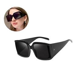 GAROZATION Modische Polarisierte Sonnenbrille Für Männer Und Jungen Sommer Outdoor Sonnenbrille Mit Schwarzem Rahmen Ideal Für Strand Und Freizeit C01 Schwarzer Rahmen Schwarz von GAROZATION