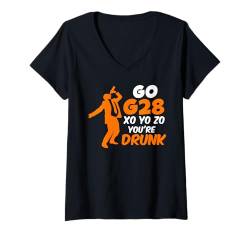 Damen GCode GO G 28 You're Drunk 3D Druck Fan Lustiges 3D Druck T-Shirt mit V-Ausschnitt von GCode Programmierung 3D Druck Geschenk 3-D Drucker