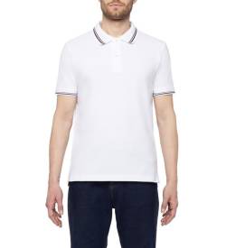 GEOX für Herren. M3510A T2649 Polo Piquet weiß (S), Lässig, Baumwolle, Klassisch, Kurzarm von GEOX