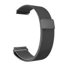 GEZHUCAO Uhrenarmband Aus Edelstahl – Magnetverschluss-Design 10mm–24mm Modisches Milanaise-Uhrenarmband Passend für 98% Aller Smartwatches Männer Und Frauen(Black,12MM) von GEZHUCAO