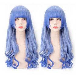 Wig for Perfect for everyday parties Soft Sister Daily Air Bangs Lolita Grandma Gray Gradient Cos Wig Pear Flower Head Color:Pl-751 von GGJKB