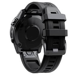 GHFHSG 22 x 26 mm Lederarmband für Garmin Fenix 7 7X 6 6X Pro 5 5X 3HR 935 945 Epix Smartwatch-Armband, Schnellverschluss-Armband, 22mm Fenix EPIX G1, Achat von GHFHSG