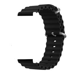 GHFHSG Silikon Band Für Huawei Uhr GT5 46mm 41mm Soft Loop Armband Für Huawei GT 5 Pro GT4 GT3 GT2 Sport Strap Männer Frauen Uhrenarmbänder(Black,For GT2 GT3 42mm) von GHFHSG